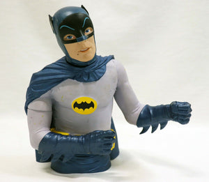 VINTAGE 2014 Diamond Select Batman '66 Adam West Vinyl Bust Bank