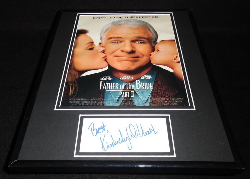 Kimberly Williams Paisley Signed Framed Father of Bride II Advertising Display