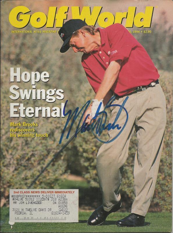 Mark Brooks Signed 1996 Golf World Full Magazine