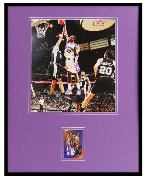 Amare Stoudemire Signed Framed 16x20 Photo Display Suns