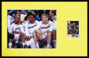 Mitch Richmond Signed Framed 11x17 Photo Display Warriors Run TMC