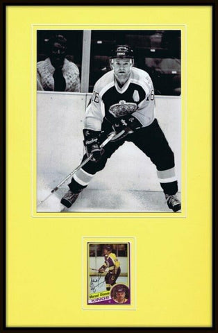 Marcel Dionne Signed Framed 11x17 Photo Display Kings