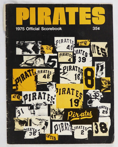 VINTAGE 1975 Chicago Cubs @ Pittsburgh Pirates Scorebook Partially Scored