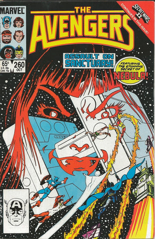 Avengers #260 ORIGINAL Vintage 1985 Marvel Comics Nebula