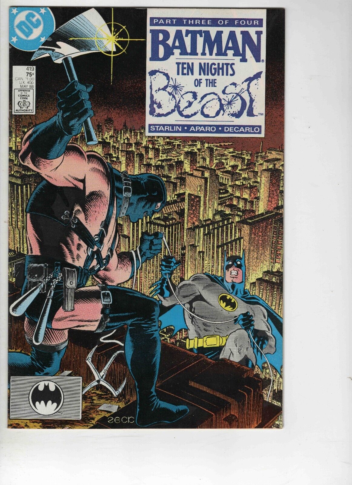 Batman #419 1988 DC Comics