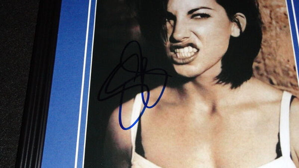 Gina Gershon Signed Framed 16x20 Photo Set Showgirls Bound Face/Off Palmetto