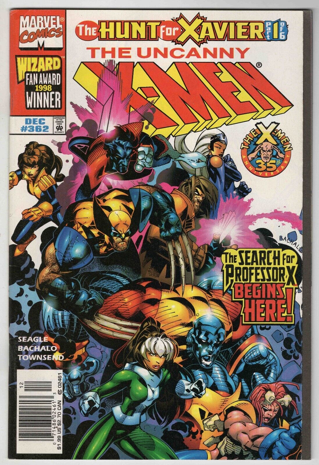 Uncanny X-Men #362 VINTAGE 1998 Marvel Comics