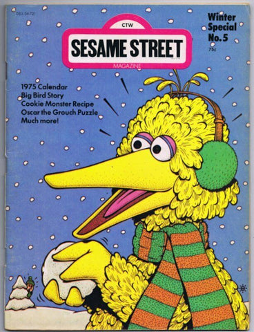 ORIGINAL Vintage 1973 Sesame Street Magazine Winter Special #5 Big Bird