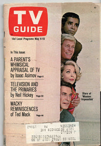 May 4 1968 TV Guide Magazine Mission Impossible Isaac Asimov