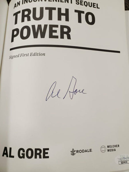 Al Gore Signed 2017 Truth to Power Paperback Book JSA