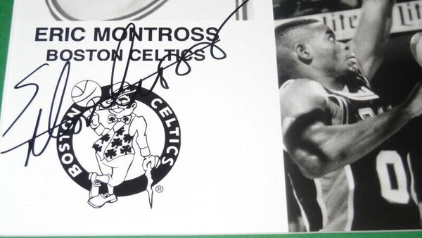 Eric Montross Signed Framed 11x14 Photo Display JSA Celtics North Carolina