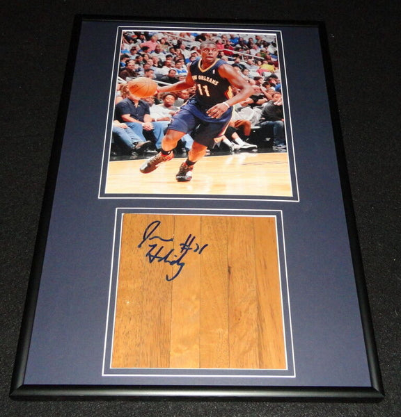 Jrue Holiday Signed Framed 12x18 Floorboard + Photo Display Pelicans UCLA