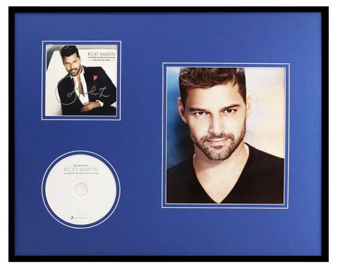 Ricky Martin Signed Framed 16x20 CD & Photo Display 