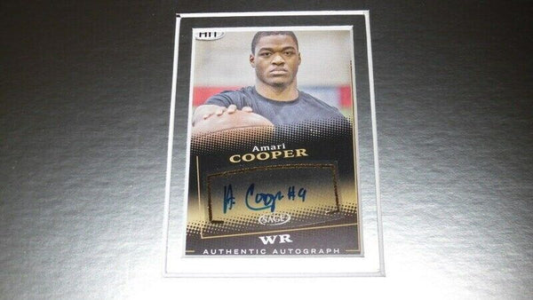 Amari Cooper Signed Framed 16x20 Rookie Card & Photo Set SAGE Raiders Alabama