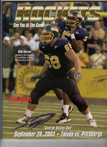 Sep 20 2003 Toledo @ Pitt Panthers Program Larry Fitzgerald Gradkowski 461 Yds