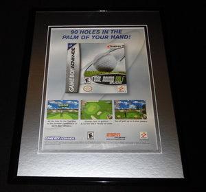 Final Round Golf 2002 Game Boy Advance Framed 11x14 ORIGINAL Advertisement