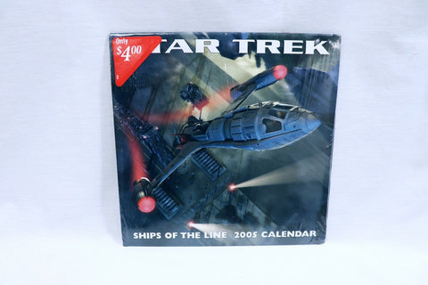 ORIGINAL Vintage 2005 Star Trek Calendar Ships of the Line