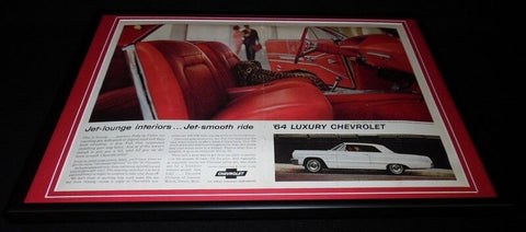 1964 Chevrolet Impala Coupe Framed 12x18 ORIGINAL Vintage Advertising Display 