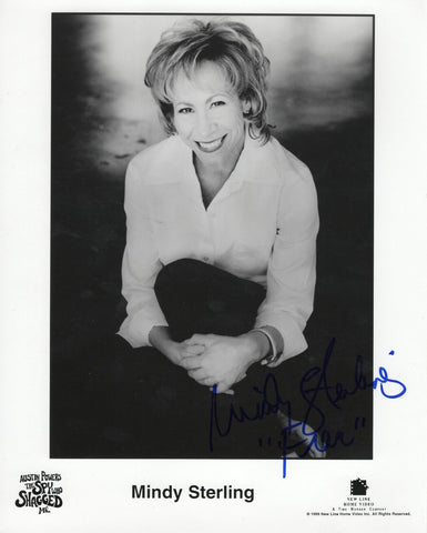 Mindy Sterling Signed 8x10 Austin Powers Promo Photo Frau 1999