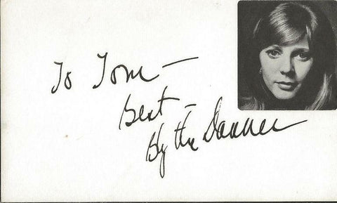 Blythe Danner Signed Vintage 3x5 Index Card JSA Meet the Parents