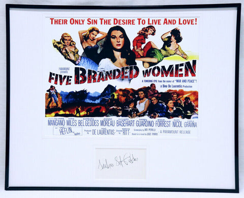 Barbara Bel Geddes Signed Framed 16x20 Five Branded Women Poster Display