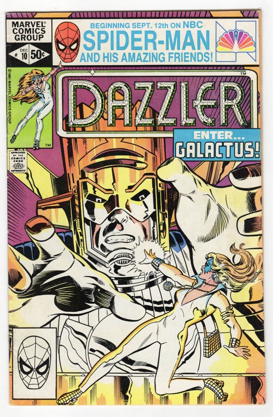 Dazzler #10 VINTAGE 1981 Marvel Comics Galactus