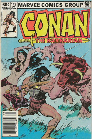 Conan the Barbarian #142 ORIGINAL Vintage 1983 Marvel Comics GGA