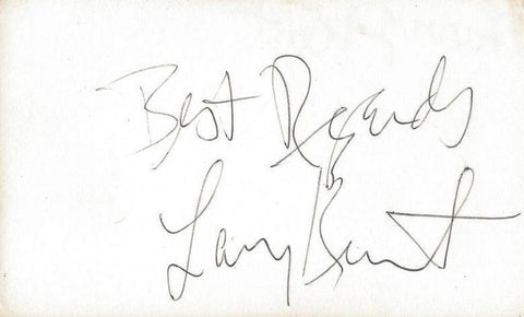 Larry Kent Signed 3x5 Index Card