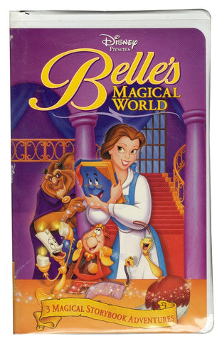 Belle's Magical World VINTAGE VHS Cassette in Clamshell Case