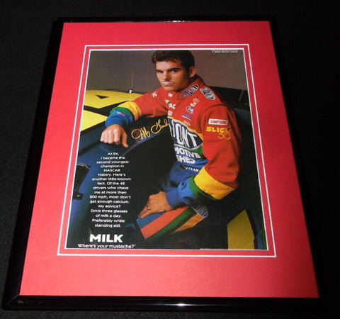 Jeff Gordon 1997 Got Milk Mustache Framed 11x14 ORIGINAL Advertisement