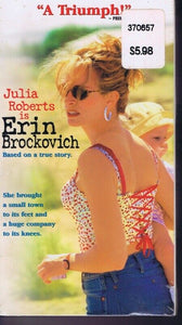 Erin Brockovich VINTAGE SEALED VHS Julia Roberts Aaron Eckhart