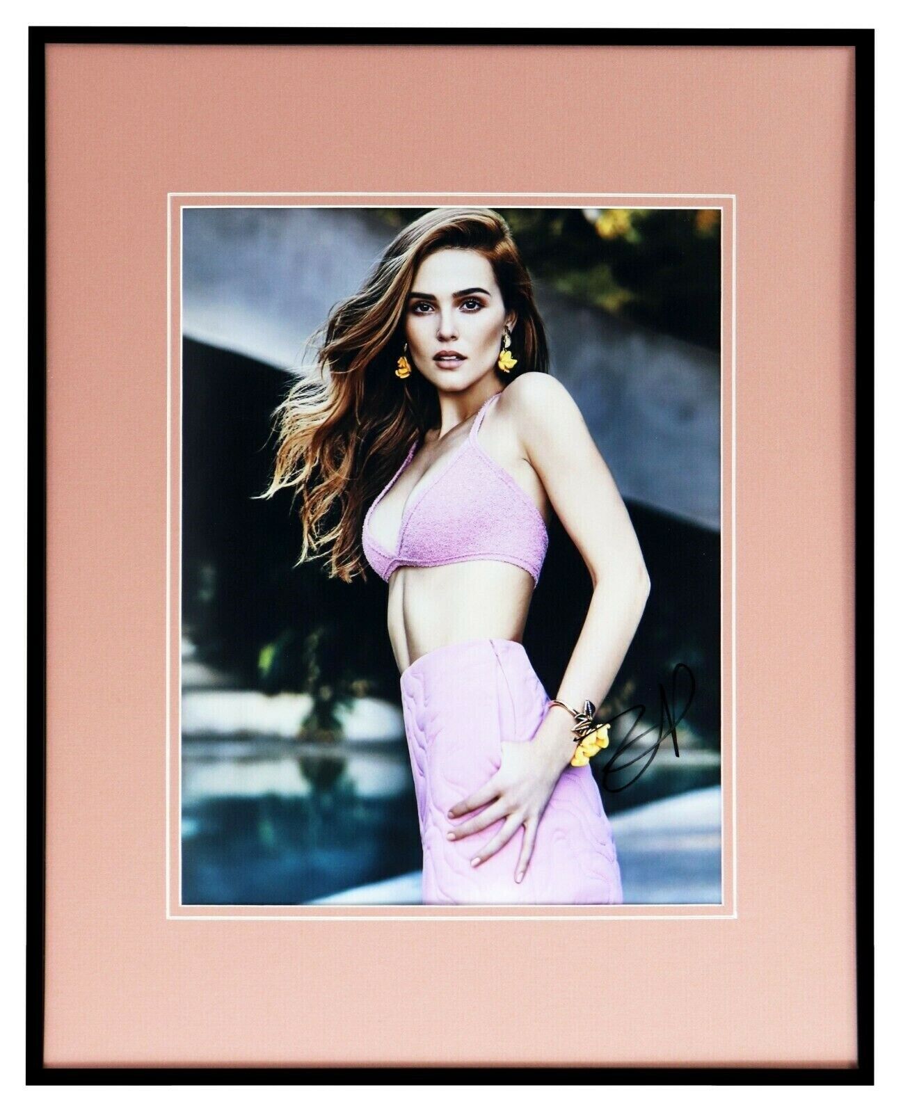 Zoey Deutch Signed Framed 16x20 Photo Display AW Vampire Academy