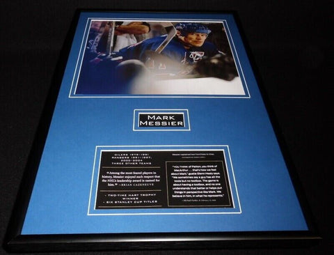 Mark Messier Framed 12x18 Photo Display Oilers 