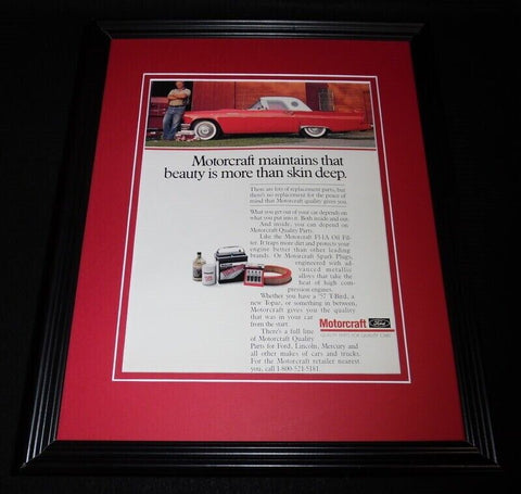 1988 Motorcraft Parts Framed 11x14 ORIGINAL Vintage Advertisement