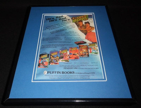 James Bond Jr 1992 Puffin Books 11x14 Framed ORIGINAL Vintage Advertisement