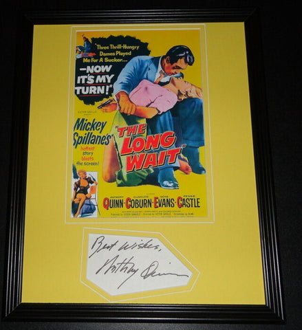 Anthony Quinn Facsimile Signed Framed 11x14 Photo Display The Long Wait