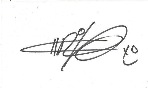 Christopher Heyerdahl Signed 3x5 Index Card True Blood Twilight Sanctuary