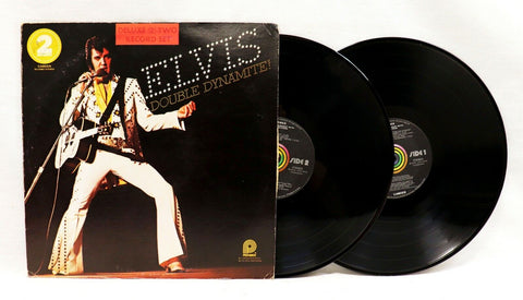 VINTAGE Elvis Presley Double Dynamite 2x LP Vinyl Record Album DL2-5001