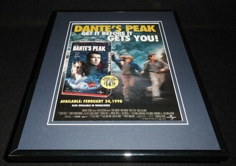 Dante's Peak 1997 Framed 11x14 ORIGINAL Vintage Advertisement Pierce Brosnan