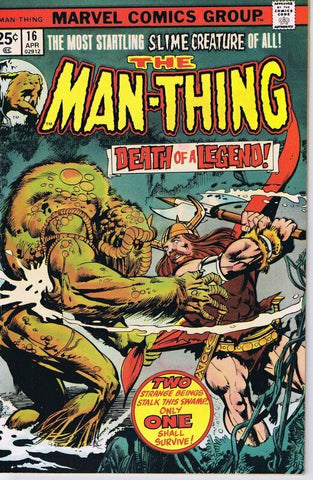 Man Thing #16 ORIGINAL Vintage 1975 Marvel Comics Horror