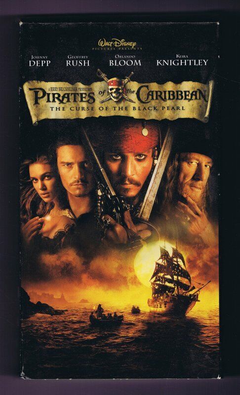 Pirates of the Caribbean: The Curse of the Black Pearl VINTAGE VHS Cassette 