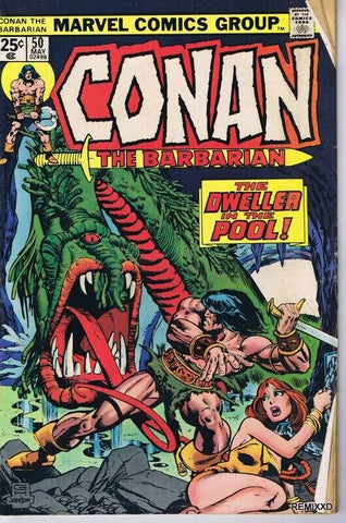 Conan the Barbarian #50 ORIGINAL Vintage 1975 Marvel Comics GGA