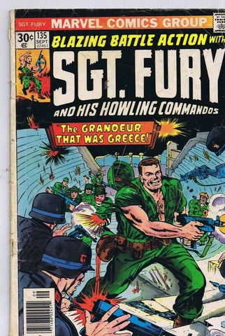 Sgt Fury #135 ORIGINAL Vintage 1976 Marvel Comics