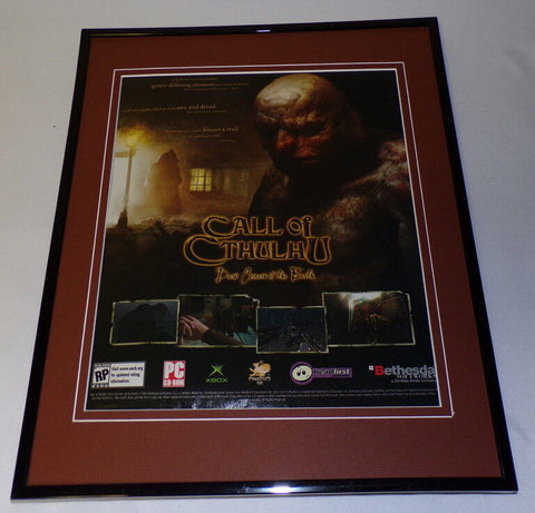 Call Of Cthulhu 2006 XBox 11x14 Framed ORIGINAL Vintage Advertisement