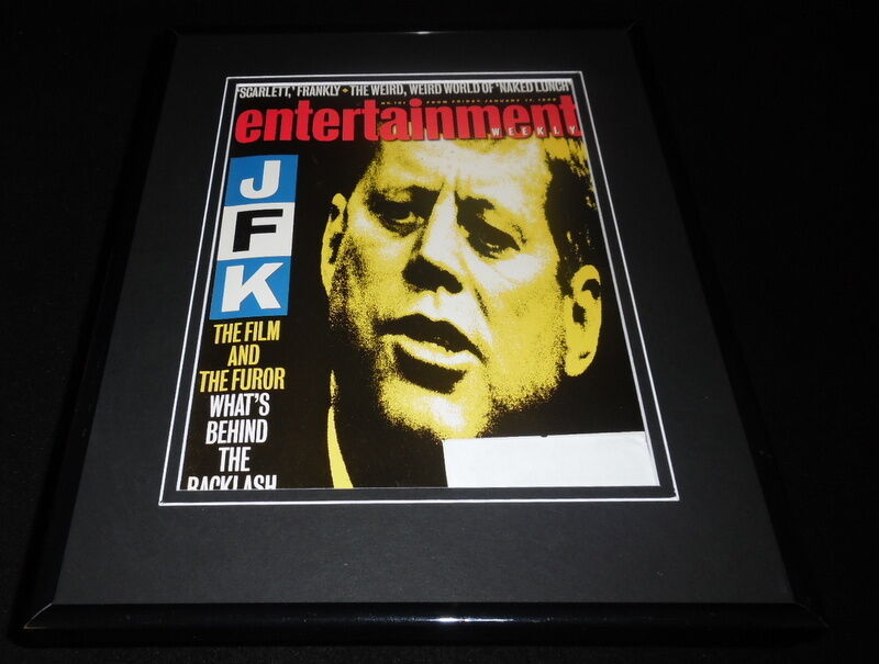 JFK Framed ORIGINAL 1992 Entertainment Weekly Cover Oliver Stone