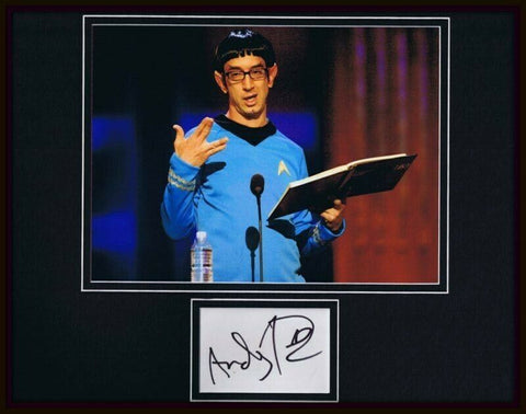 Andy Dick Signed Framed 11x14 Photo Display JSA William Shatner Roast