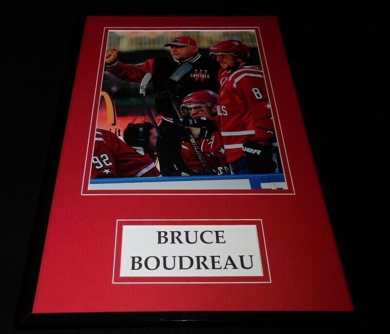 Bruce Boudreau Signed Framed 11x17 Winter Classic Photo Display Capitals