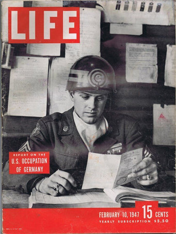 ORIGINAL Vintage Life Magazine February 10 1947 US Occupation of Germany