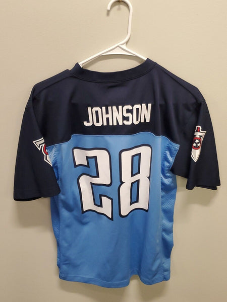 Chris Johnson Tennessee Titans #28 Jersey YOUTH LG LARGE