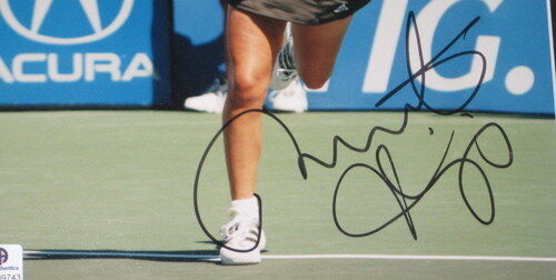 Martina Hingis Signed Framed 12x18 Photo Set